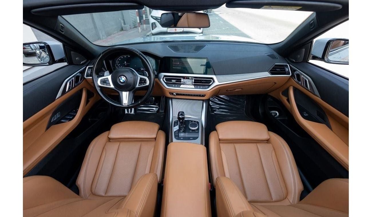 BMW 420i M Sport 2.0L BMW 420i M-Sport Convertible 2022 GCC under Agency Warranty and Service Contract with F