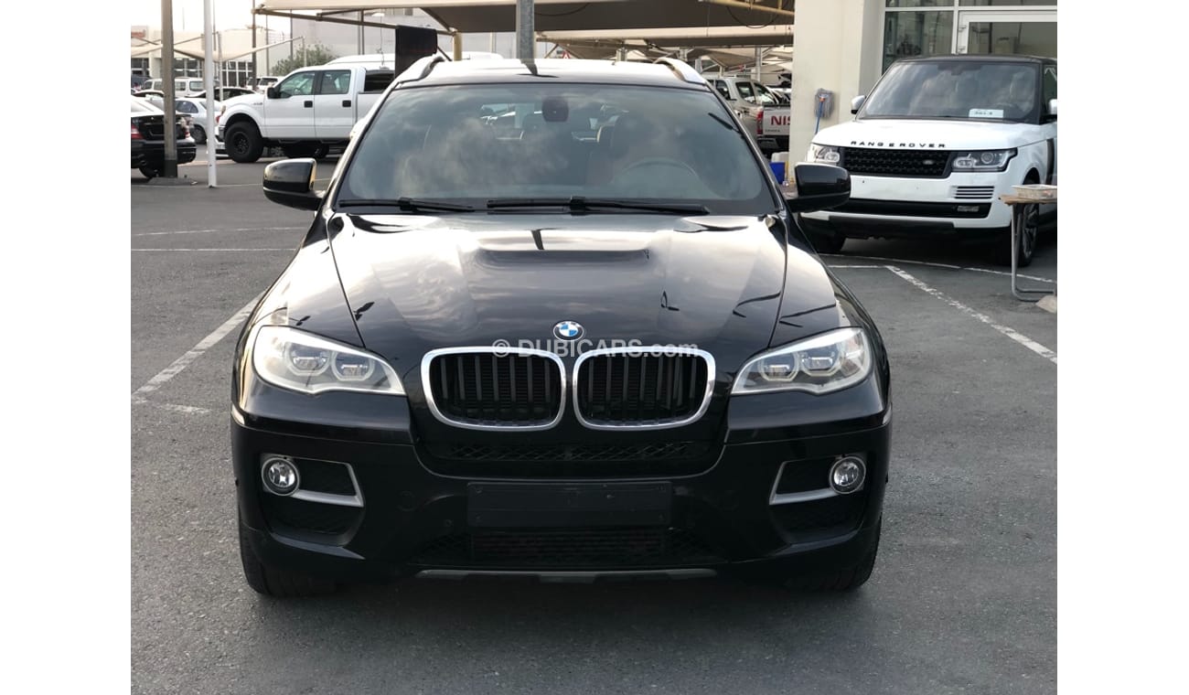 بي أم دبليو X6 موديل 2014 خليجي فل مواصفات كراسي جلد ومثبت سرعه وتحكم كهربي كامل ونظام صوت ممتاز وكاميرا خلفيه ومدخ