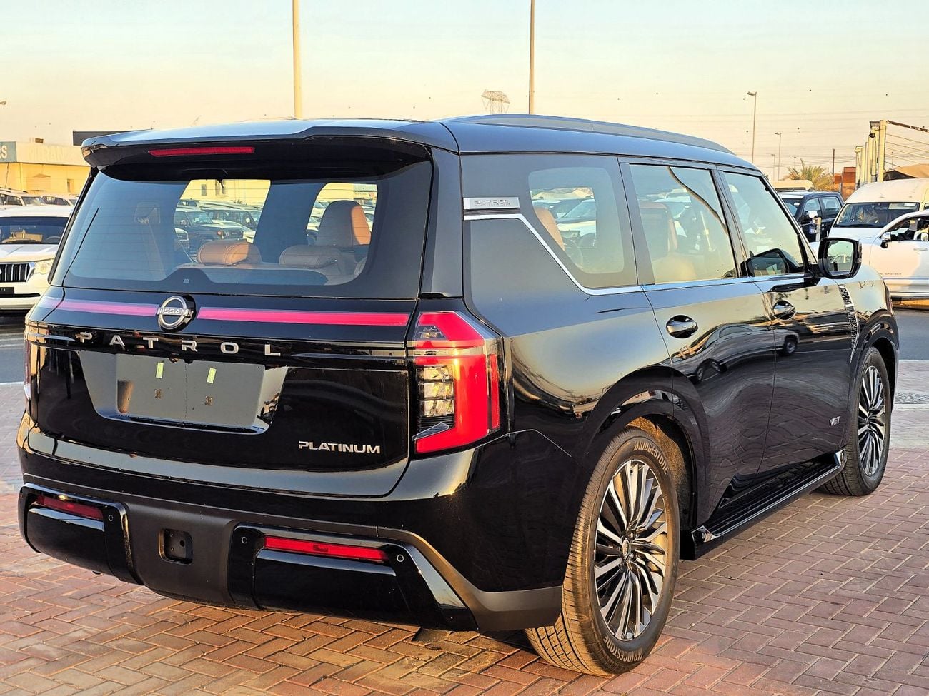 نيسان باترول Nissan Patrol LE Platinum City 3.5l Twin turbo petrol A/T 4WD SUV Black Color Inside Tan GCC 2026 Mo