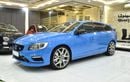 Volvo V60 EXCELLENT DEAL for our Volvo V60 Polestar T6 ( 2016 Model ) in Blue Color GCC Specs