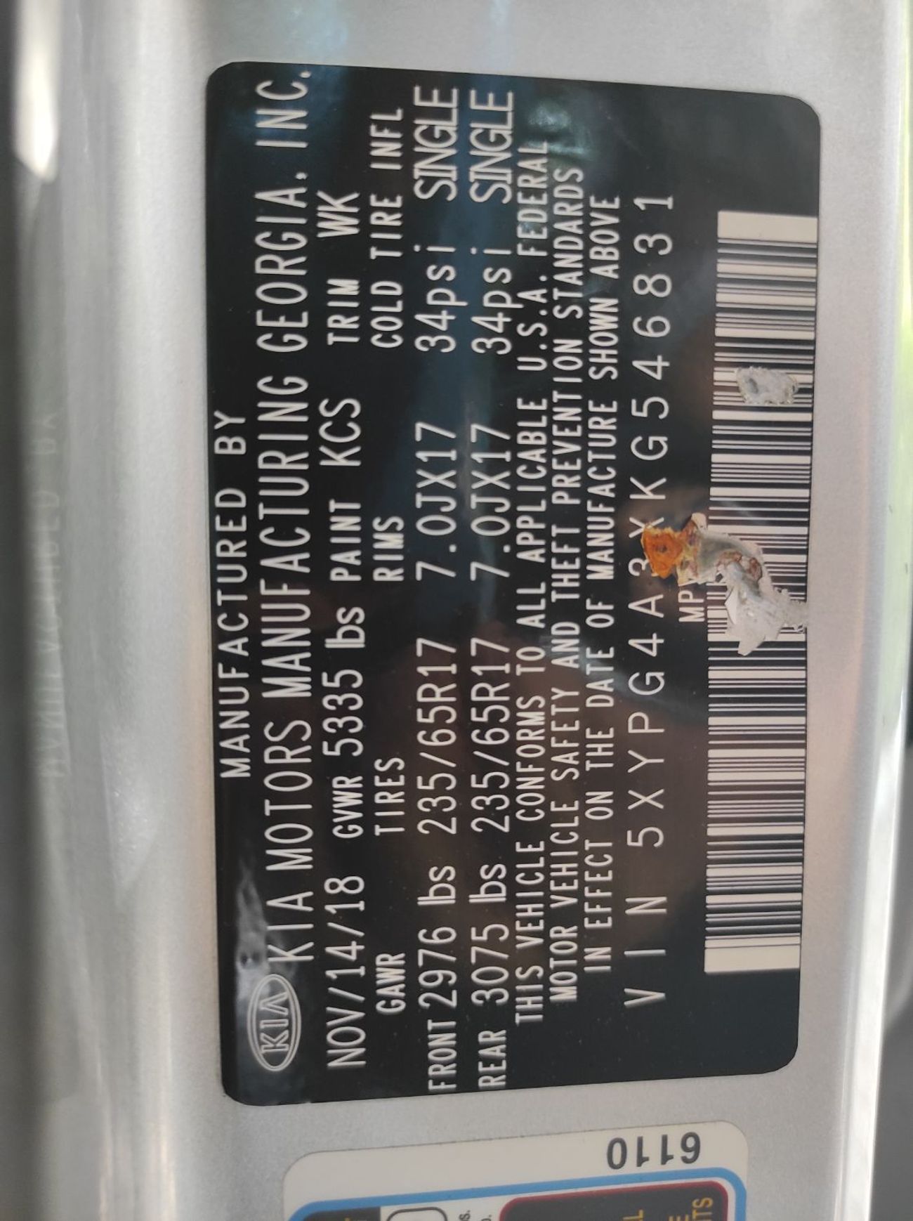 Kia Sorento Top 2.4L FWD Kia Sorrento 2019 V4 2.4L 7 seater Clean