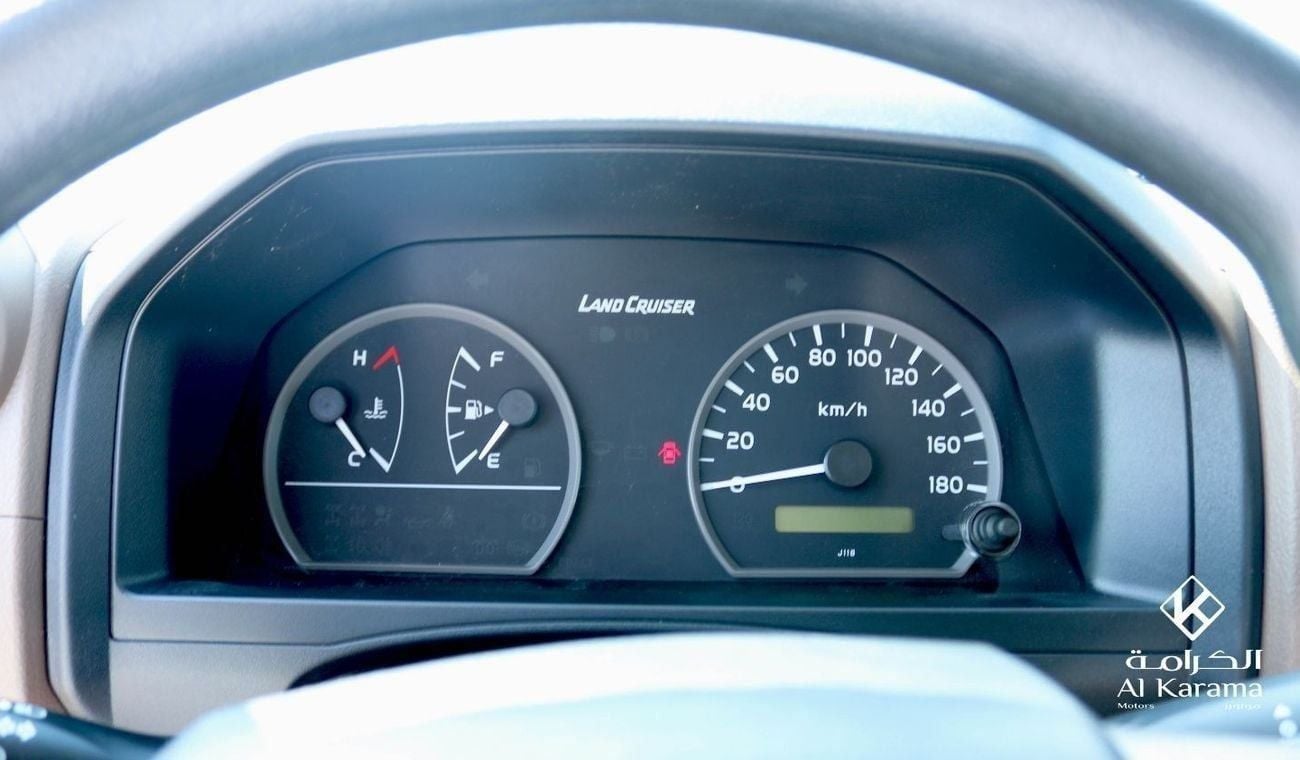 تويوتا لاند كروزر 70 تويوتا لاند كروزر ٧٦ هارد توب | ديزل ٤٫٢ لتر | دفع رباعي يدوي | قفل تفاضلي | ٥ أبواب | ٩ مقاعد فأكثر