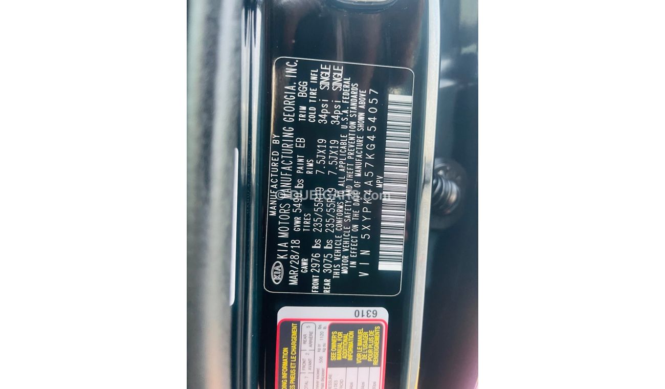 Kia Sorento SX Panorama full