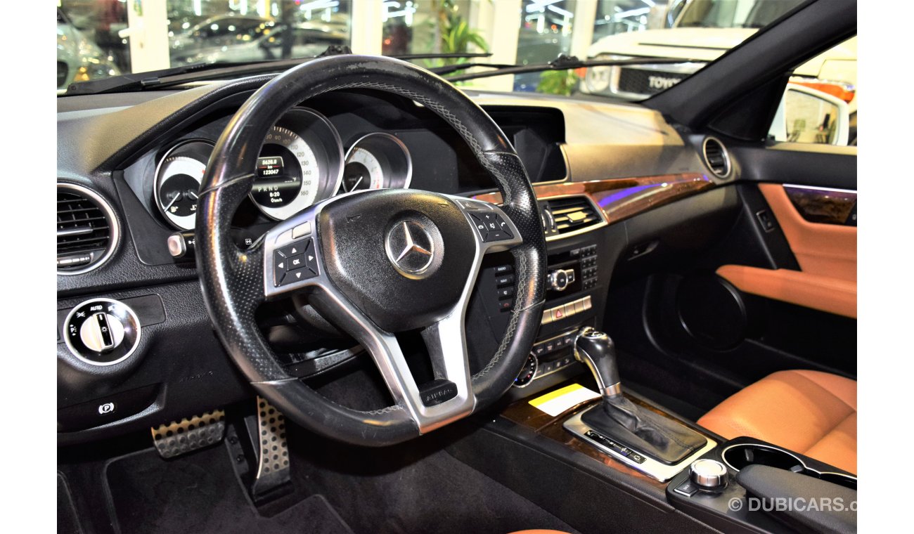 مرسيدس بنز C 300 AMAZING Mercedes Benz C300 AMG-Kit With ( C63 Emblem ) 2013 Model!! in White Color! American Specs