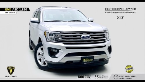 Ford Expedition GCC / 2018 / XLT + 4WD + V6 ECOBOOST + LEATHER SEATS + 8 SEATERS + CAMERA / UNLIMITED KMS WARRANTY