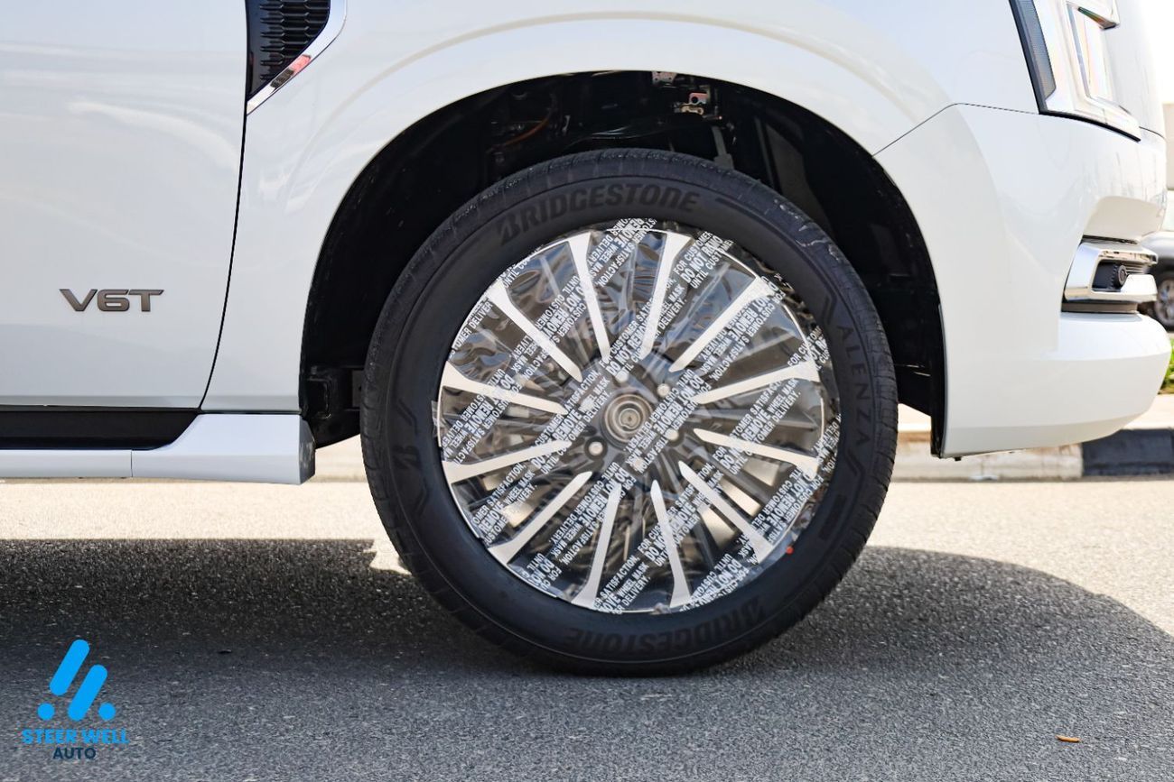 Nissan Patrol LE Platinum 2026 | Twin-Turbo AWD | 9AT | Dual-Tone White & Black | Tan Interior | Height-Control