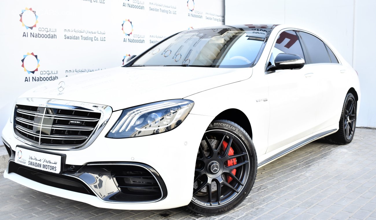 Mercedes-Benz S 63 AMG 4.0L V8 BI TURBO 4 MATIC+ 2018 GCC AGENCY WARRANTY