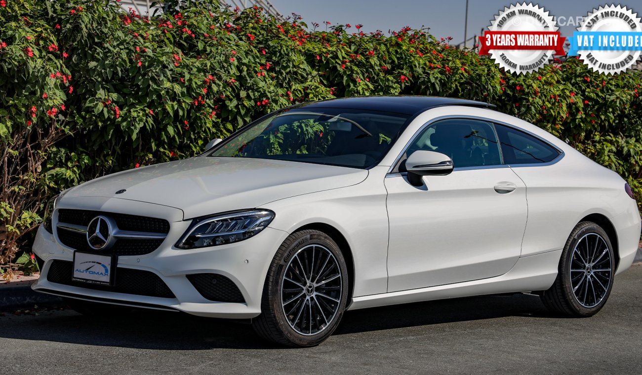 مرسيدس بنز C 200 كوبيه 2020 0km W/3 Yrs or 100K km Warranty @ Official dealer.