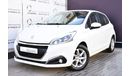 Peugeot 208 AED 449 PM | 1.6L ACTIVE GCC DEALER WARRANTY