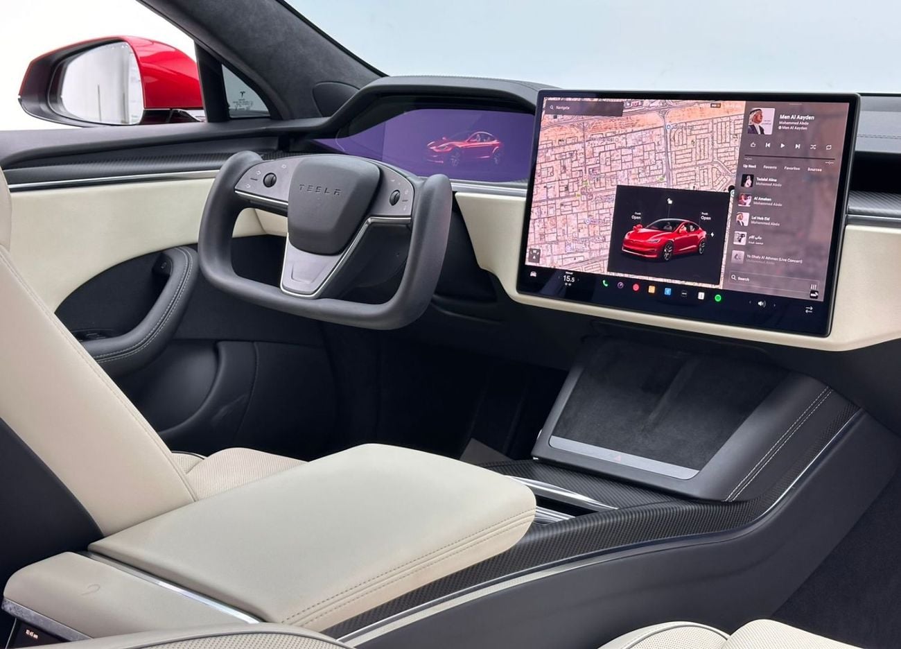 تسلا Model S 2023 Tesla Model S Plaid, 3/2028 Tesla Warranty, Tesla Full Service History, GCC