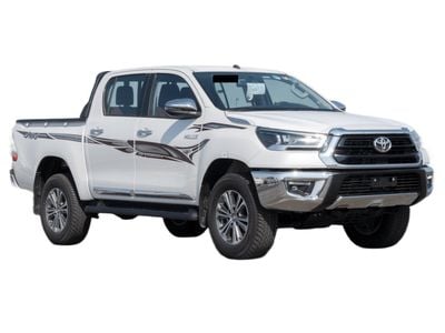 تويوتا هيلوكس SGLX GCC ECTKSA007 – 2026 Toyota Hilux Double Cab Pick Up – 2.7L Petrol Manual 4wd – White with Red I
