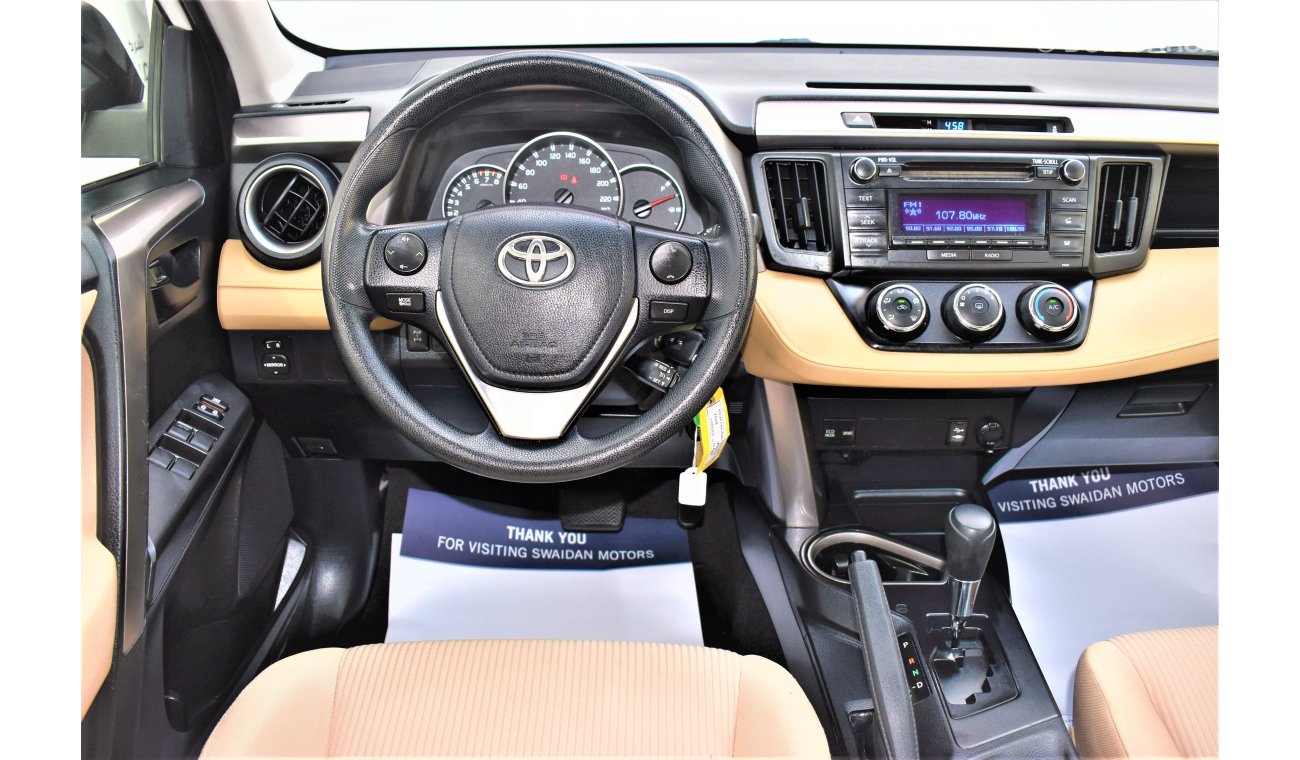 Toyota RAV4 | AED 1370 PM | 0% DP | 2.5L 2018 GCC DEALER WARRANTY