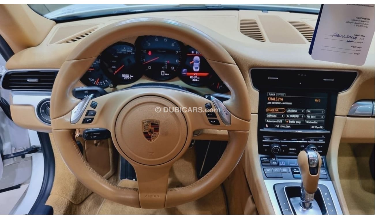 بورش 911 PORSCHE CARRERA 2012 GCC IN BEAUTIFUL SHAPE WITH PORSCHE SERVICE HISTORY FOR 209K AED