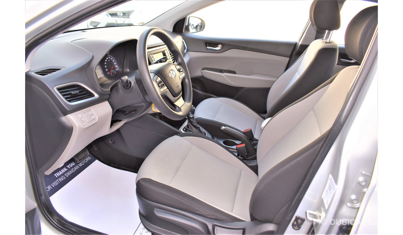 Hyundai Accent AED 879 PM | 0% DP | 1.6L GL GCC DEALER WARRANTY