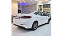 Hyundai Elantra EXCELLENT DEAL for our Hyundai Elantra 2016 Model!! in White Color! GCC Specs ORIGINAL PAINT ( صبغ و