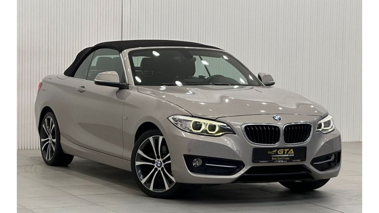 BMW 220i sport Line 2017 BMW 220i Sportline, Warranty, Service History, Excellent Condition, GCC