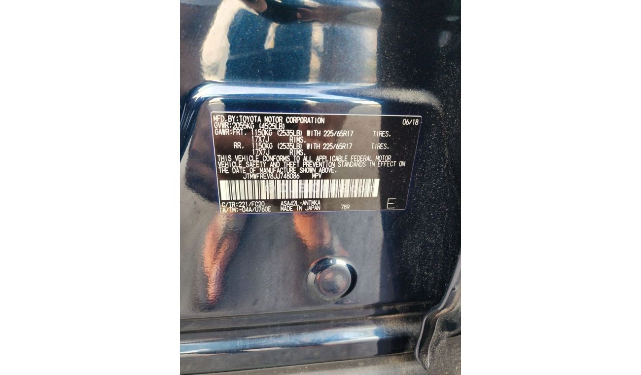 Toyota RAV4 Toyota Rav4 xle full option 2018 model