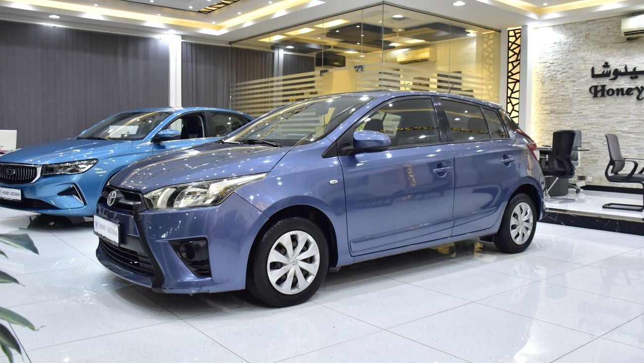 Toyota Yaris EXCELLENT DEAL for our Toyota Yaris SE ( 2015 Model ) in Blue Color GCC Specs