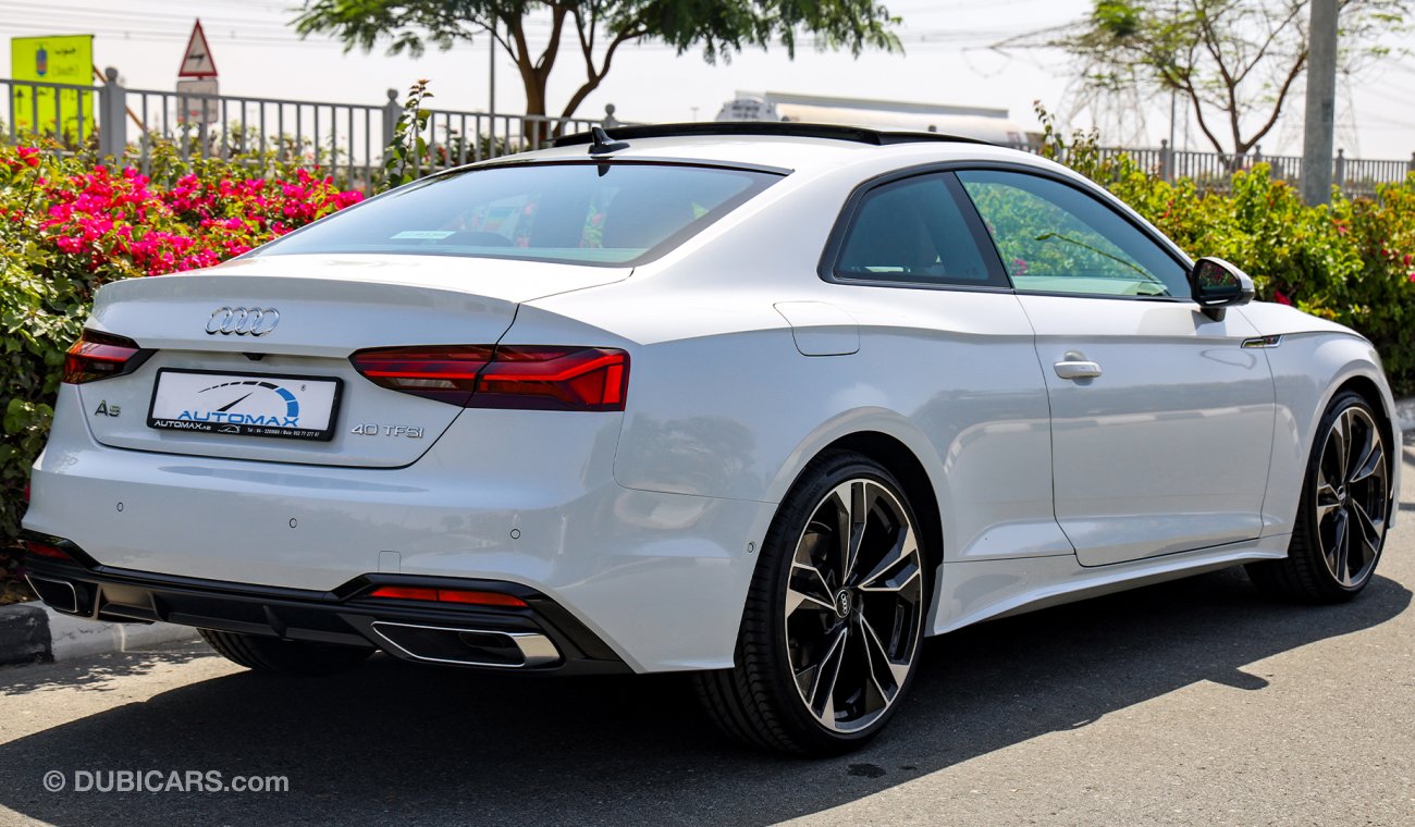 Audi A5 S-Line Coupe GCC 0km W/3 Yrs Unlimited Mileage Warranty & 5 Yrs or 75K Km Free Services @ Dealer.