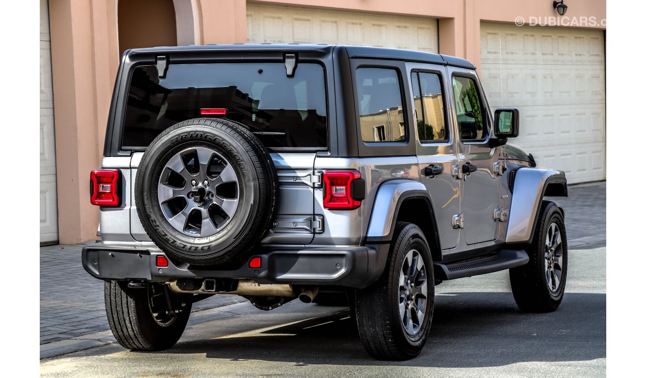 Jeep Wrangler Unlimited 2019 (Canadian Spec) under Warranty GCC with Zero Down-Payment.