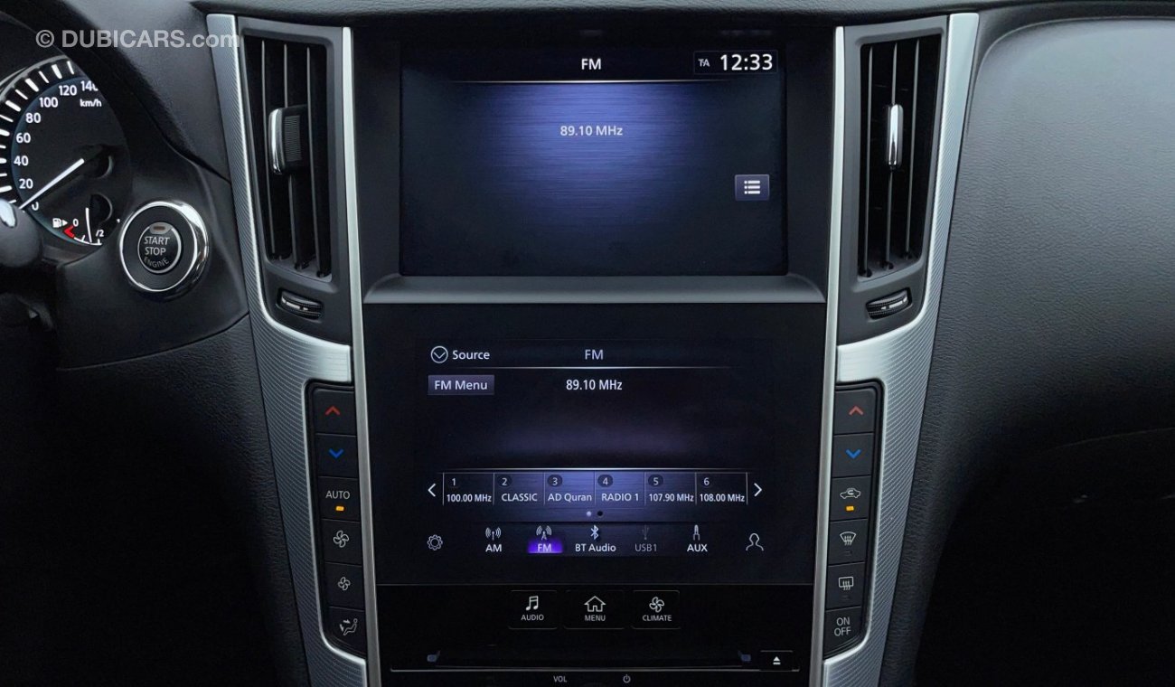 Infiniti Q50 SENSORY + VISIBILITY PACKAGE 3 | Zero Down Payment | Free Home Test Drive