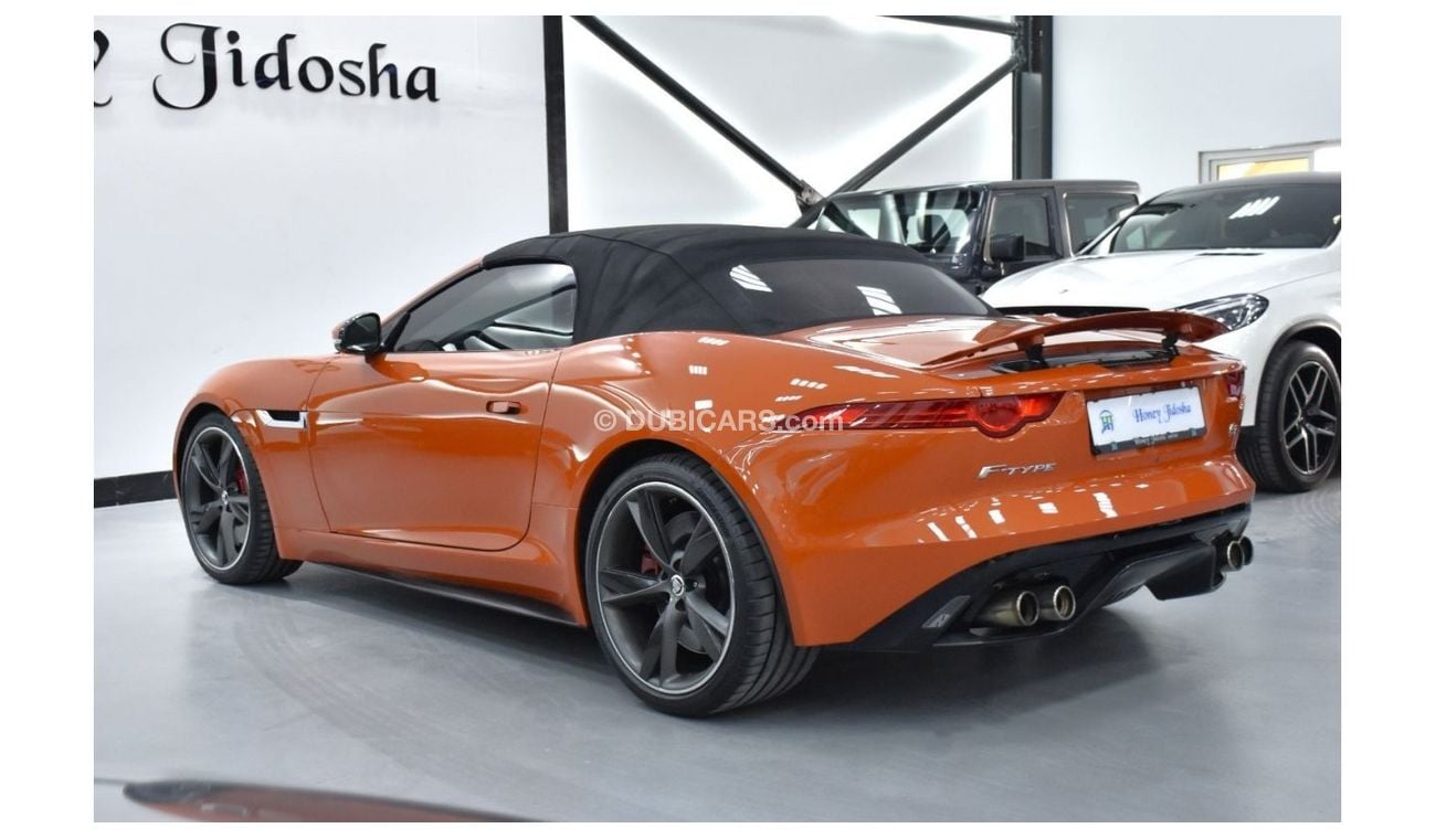 Jaguar F Type EXCELLENT DEAL for our Jaguar F-Type S V8 ( 2014 Model ) in Orange Color GCC Specs