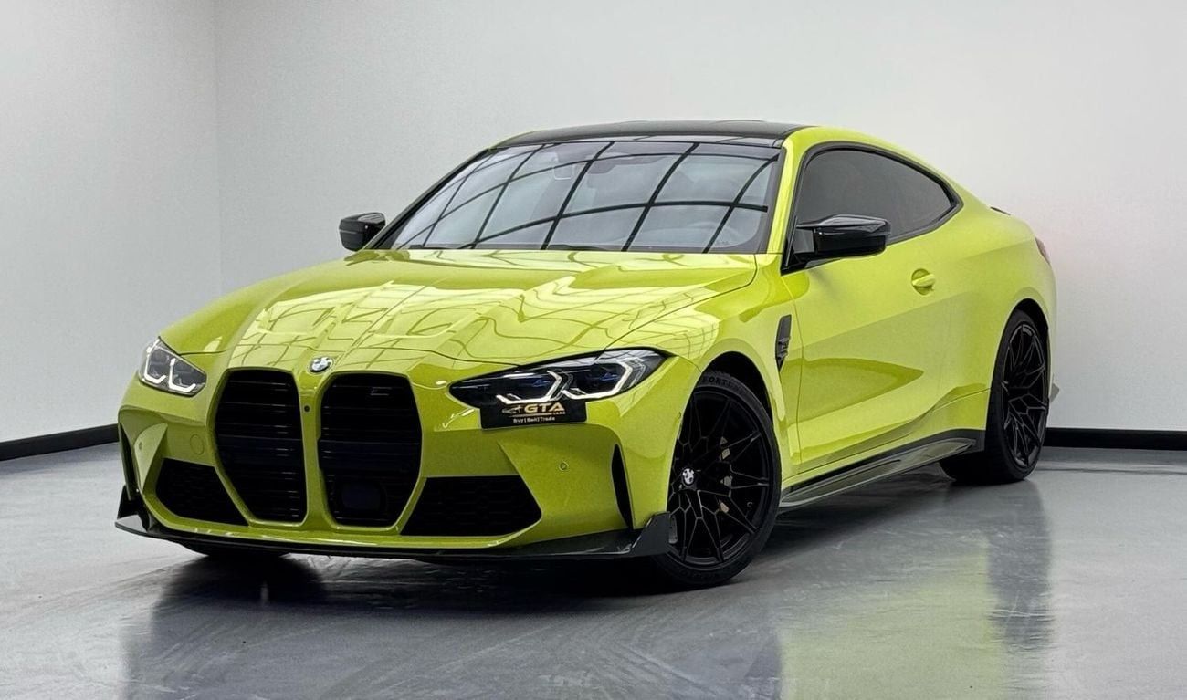 بي أم دبليو M4 Competition 3.0L 2021 BMW M4 Competition, Warranty, Carbon Fiber Package, Very Low Kms