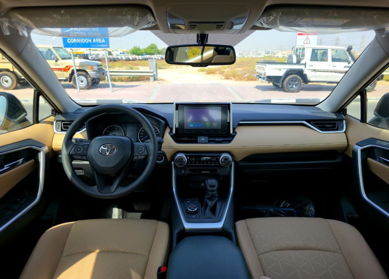 تويوتا راف ٤ TOYOTA RAV4 2.5 HYBRID - XLE - G - MID OPTIONS - 2025 MODEL - WHITE INSIDE BEIGE - OMANI