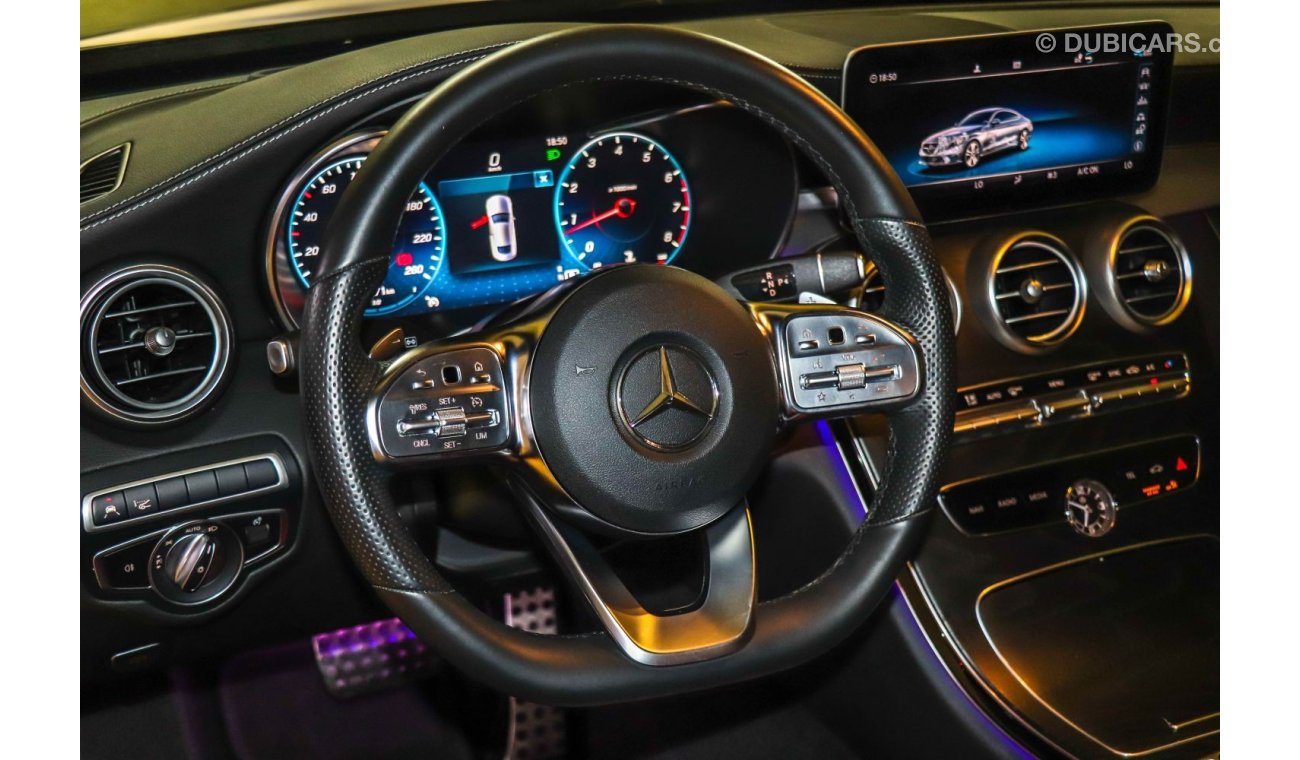 مرسيدس بنز C 300 Mercedes Benz C300 AMG Kit 2019 GCC under Warranty with Zero Down-Payment.