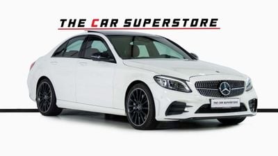 Mercedes-Benz C 43 AMG Std 3.0L 4 Matic-GCC-19 Inch Black Rims-Panoramic Roof-Active Sports Exhaust