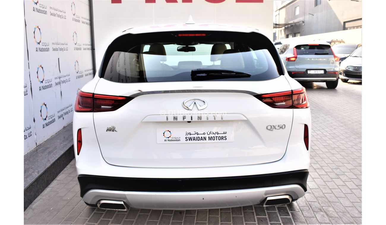 Infiniti QX50 AED 1839 PM | 2.0L TC LUXURY GCC DEALER WARRANTY