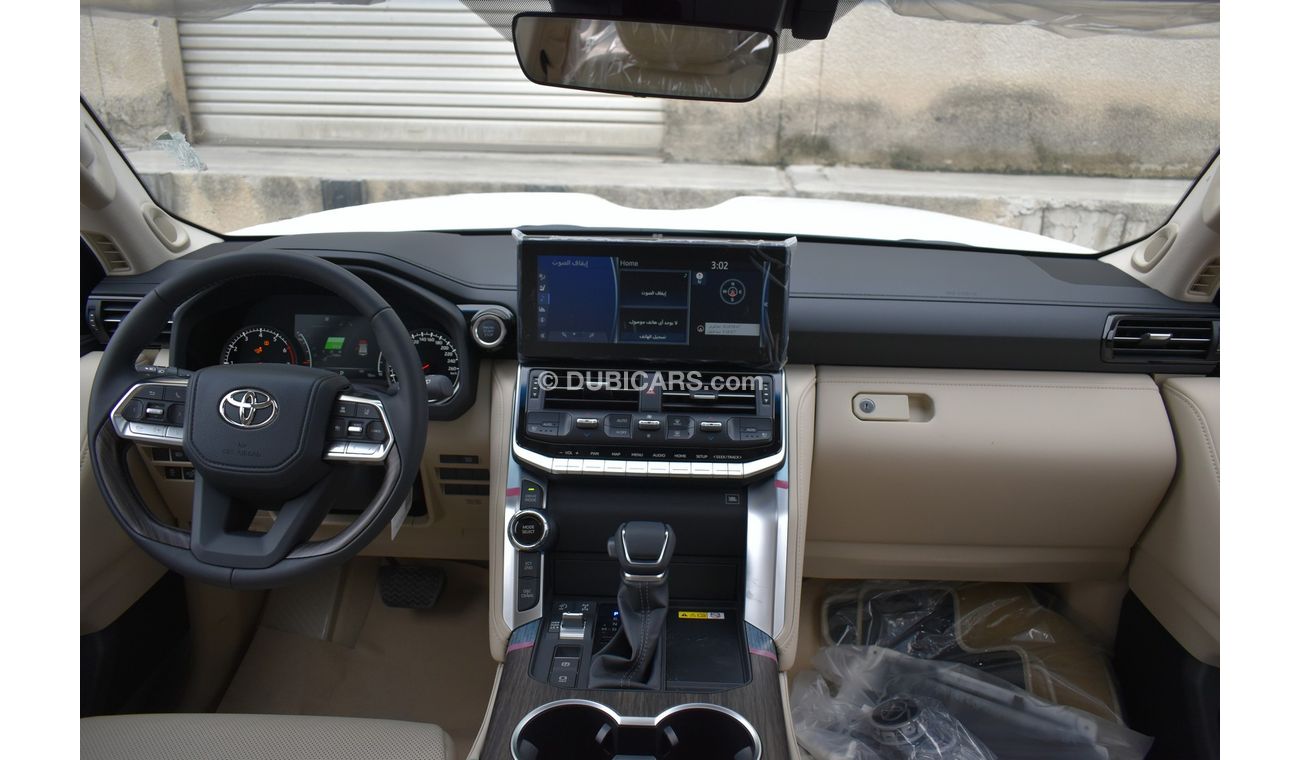 Toyota Land Cruiser L/C300 VX- HIGH  3.5L PET A/T Floor 22YM - White Pearl _Beig (For Export Only)