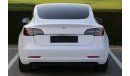 Tesla Model 3 Standard Plus TESLA MODEL 3 STANDERD 2020 GCC FREE ACCIDENT