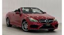 Mercedes-Benz E 250 Std 2014 Mercedes Benz E250 AMG Cabriolet, Service History, Low Kms, GCC