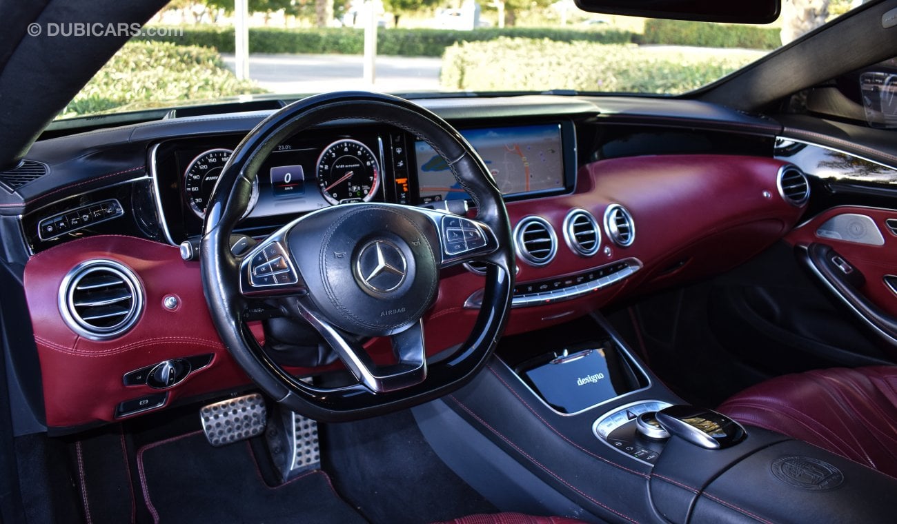 مرسيدس بنز S 63 AMG كوبيه 2015 Mercedes-Benz S63 AMG 5.5L 8 Cylinder Turbocharged 585 BHP ------------------------------- GCC