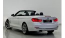 بي أم دبليو 420 M سبورت 2017 BMW 420i M- Sport Convertible, Warranty, BMW Service Pack 2024, low Kms, GCC Specs