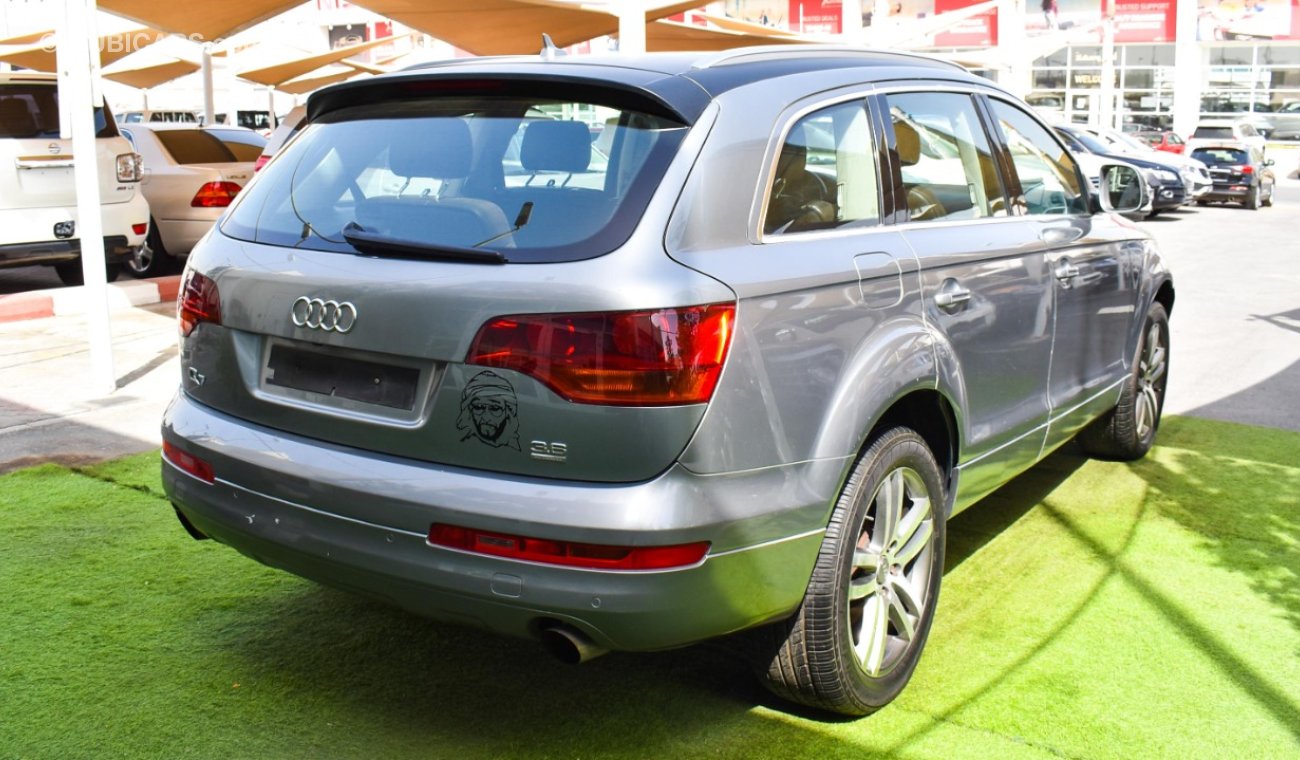 Audi Q7 2009 GCC model, leather panorama, cruise control, alloy wheels, sensors, leather rear spoiler, in ex