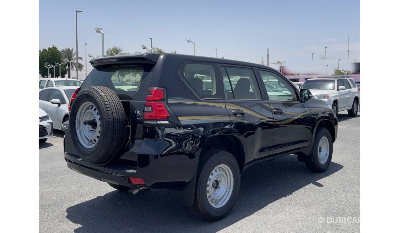 تويوتا برادو TX 2.7L Petrol 4WD, Sunroof / Spare Up / Black / 2023MY