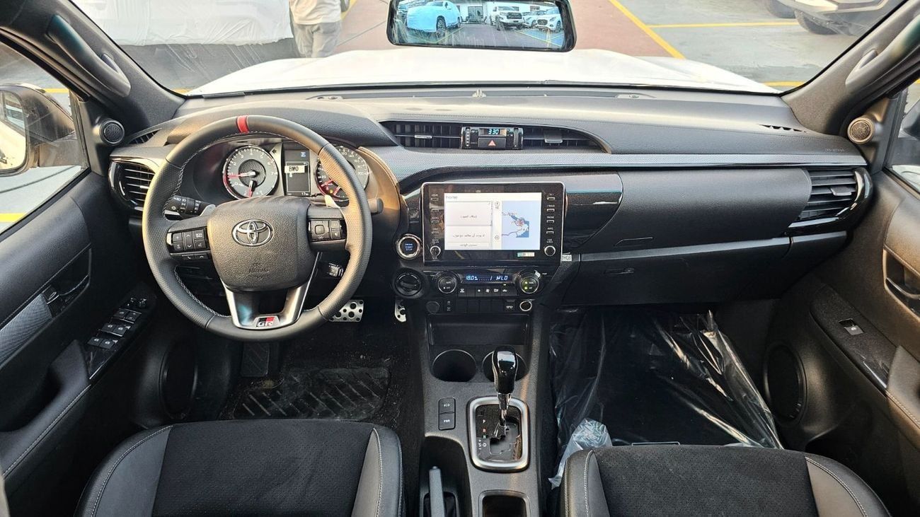 تويوتا هيلوكس GR SPORT OMANI 2026/2026YM PEARL ARTIC WHITE COMPRESSOR-REAR VIEW DIGITAL MIRROR-NAVIGATION