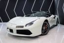 فيراري 488 Std 3.9L GTB, Bianco Avus Exterior, Passenger Display, Very Low KM, GCC Spec!!