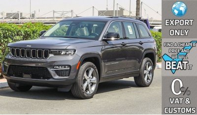 Jeep Grand Cherokee Limited Plus Luxury V6 3.6L 4X4 , 2024 GCC , 0Km , (ONLY FOR EXPORT)