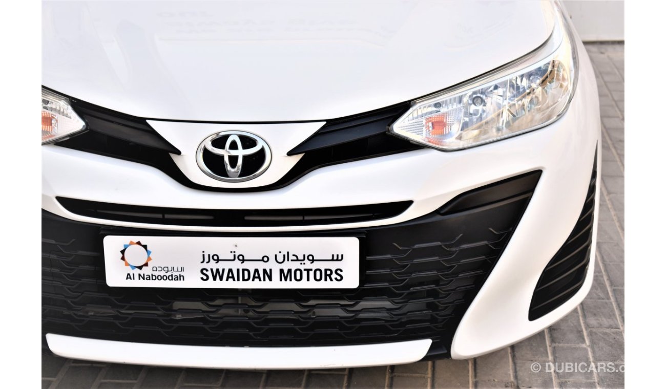 تويوتا يارس AED 919 PM | 1.3L SE HATCHBACK 2019 GCC WARRANTY