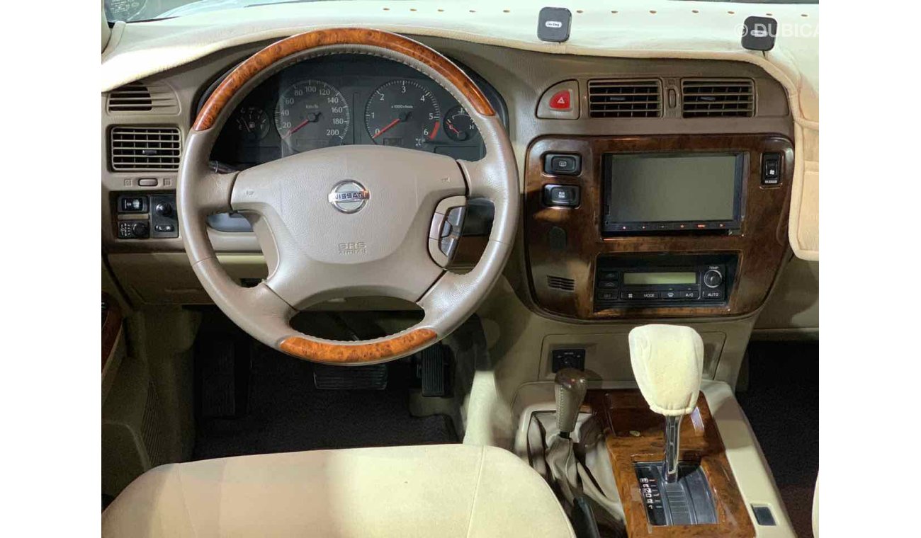 Nissan Patrol Super Safari نيسان فتك 1998 سوبر سفاري فول فتحة دفلوك ثلاجة مكيفين شاشة كاميرا دفدي نفكيشن محول 2004