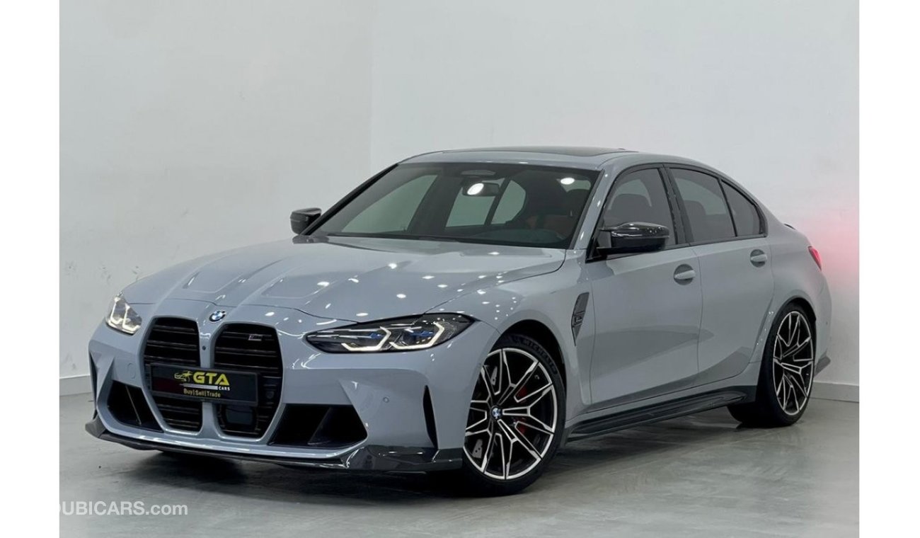 بي أم دبليو M3 2021 BMW M3 COMPETITION, (Special Color), Full Carbon Fiber, 2026 BMW Warranty-Service Contract, GCC