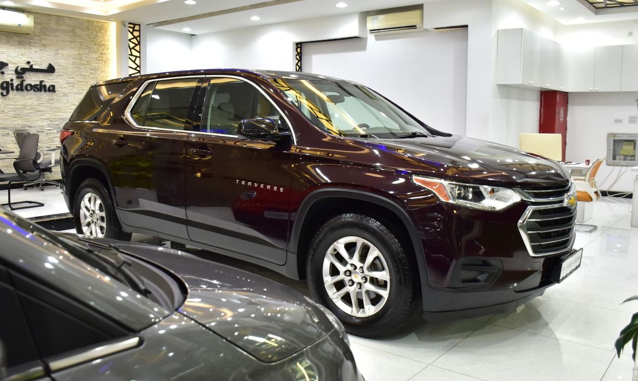 شيفروليه ترافيرس EXCELLENT DEAL for our Chevrolet Traverse ( 2018 Model ) in Maroon Color GCC Specs