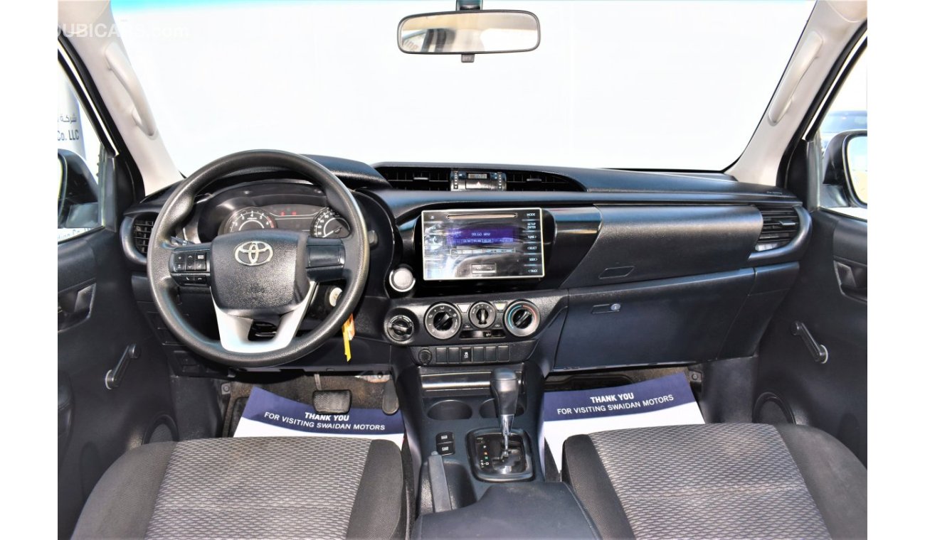 Toyota Hilux AED 1468 PM | 2.7L GL DC 4WD GCC WARRANTY