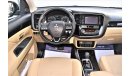Mitsubishi Outlander | AED 1566 PM | 0% DP | 2.4 GLX 2019 GCC DEALER WARRANTY