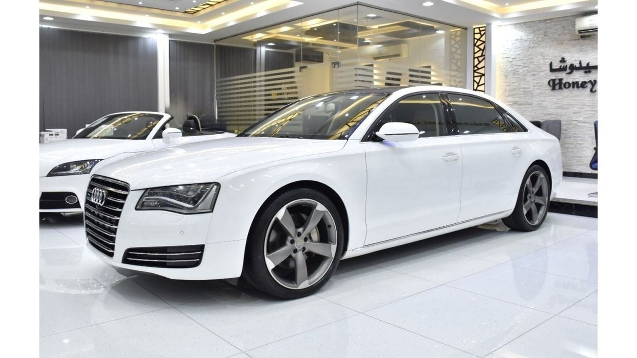 Audi A8 EXCELLENT DEAL for our Audi A8 L 4.0T Quattro ( 2013 Model ) in White Color GCC Specs