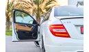 Mercedes-Benz C 63 AMG 1,939 P.M |  0% Downpayment | Full Option | Exceptional Condition