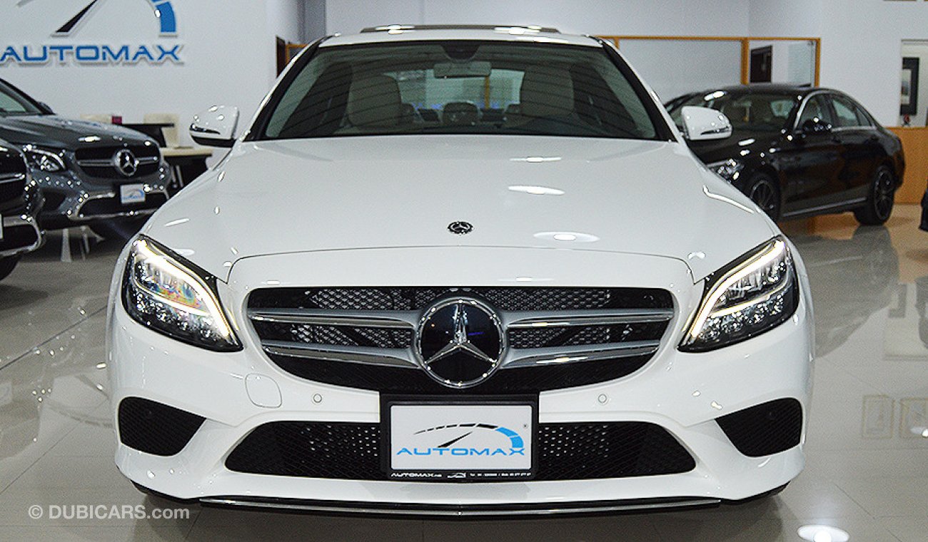 Mercedes-Benz C200 2019 AMG Sedan, GCC, 0km with 2 Years Unlimited Mileage Warranty from Dealer